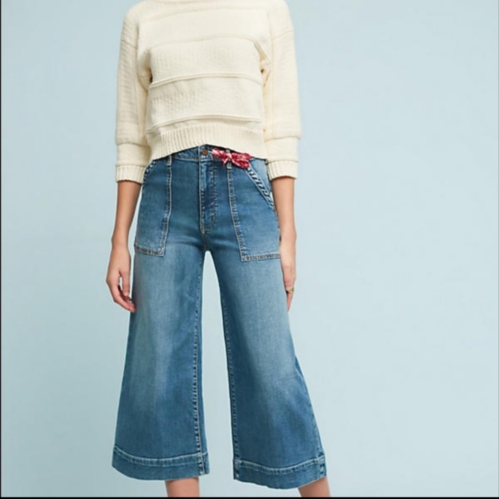 Anthropologie Pilcro And The Letterpress Utility High Rise Y2K 90's Jeans 32